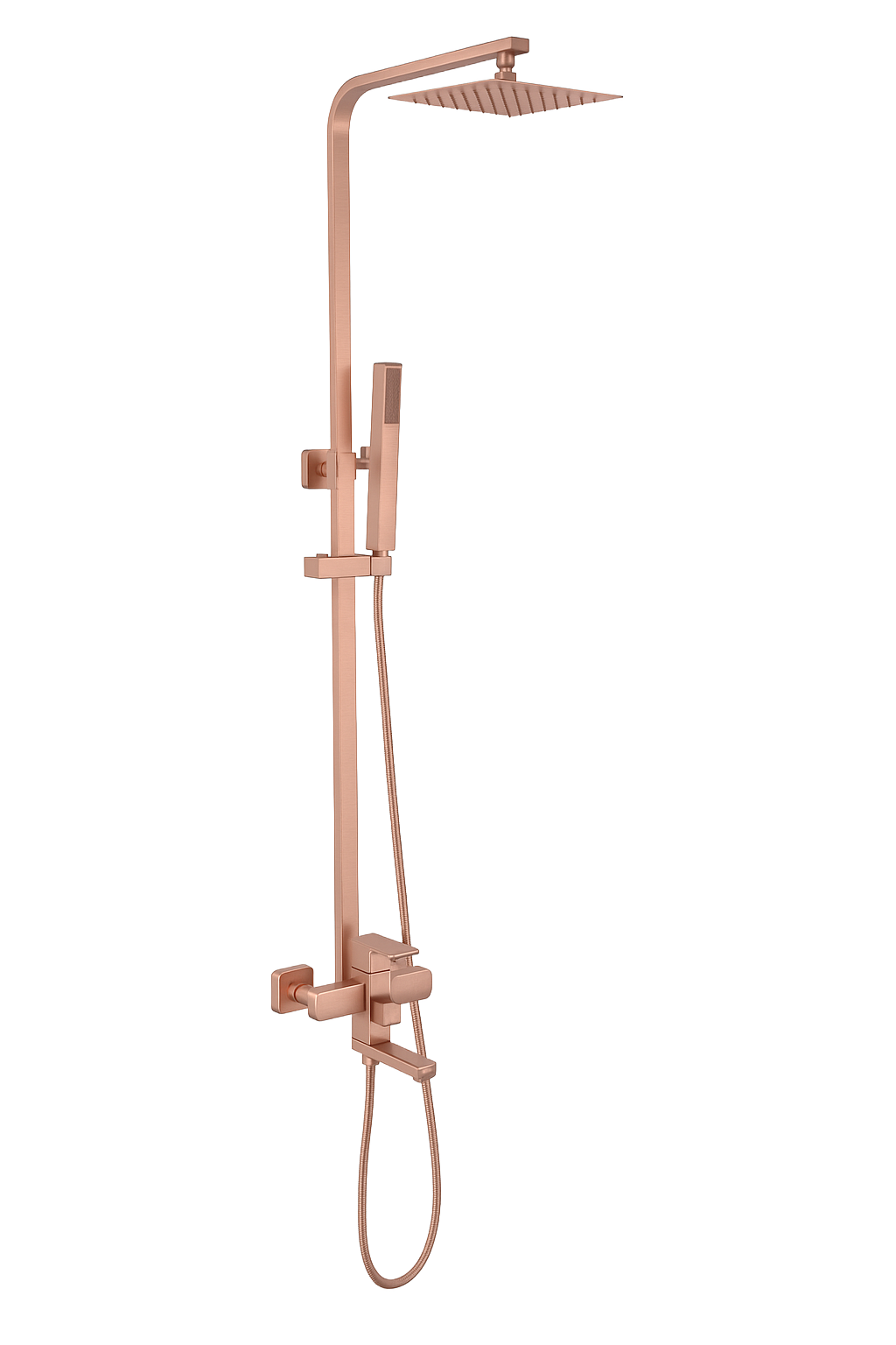 YC-8002 Contemporary Shower Set – Rain Shower Head with Handheld Sprayer and Mixer Valve