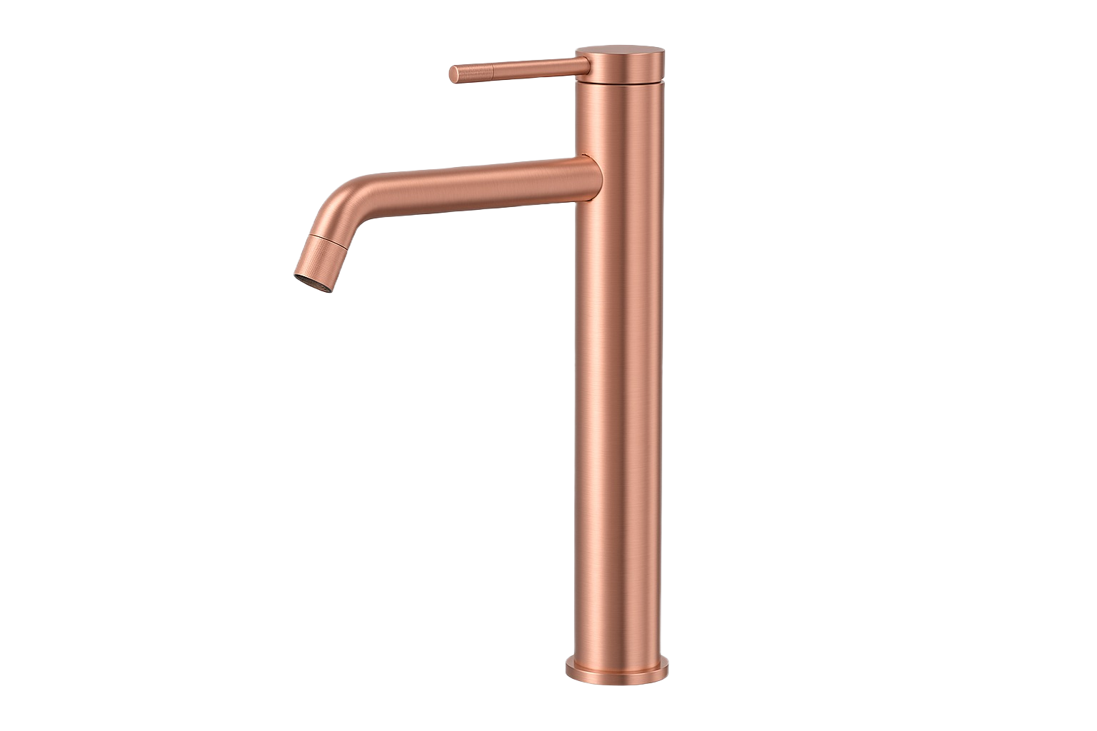 SERENA SERIES – TALL BATHROOM FAUCET WITH CYLINDRICAL FORM AND ANGLED SPOUT DESIGN