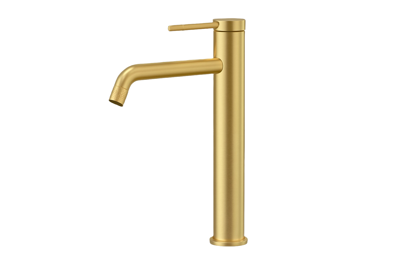 SERENA SERIES – TALL BATHROOM FAUCET WITH CYLINDRICAL FORM AND ANGLED SPOUT DESIGN