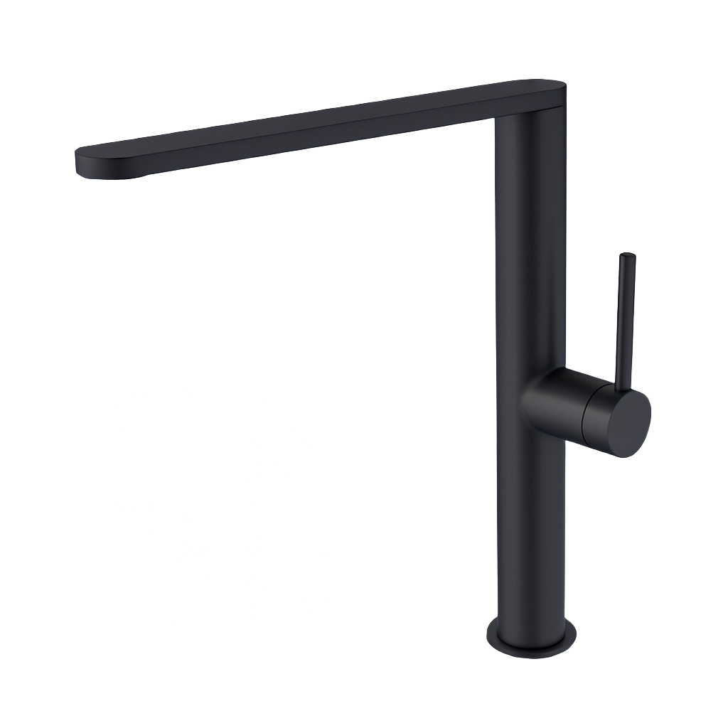 MARINA SERIES - KITCHEN FAUCET, A SLIM LINEAR PROFILE WITH A REFINED, CONTEMPORARY PRESENCE.