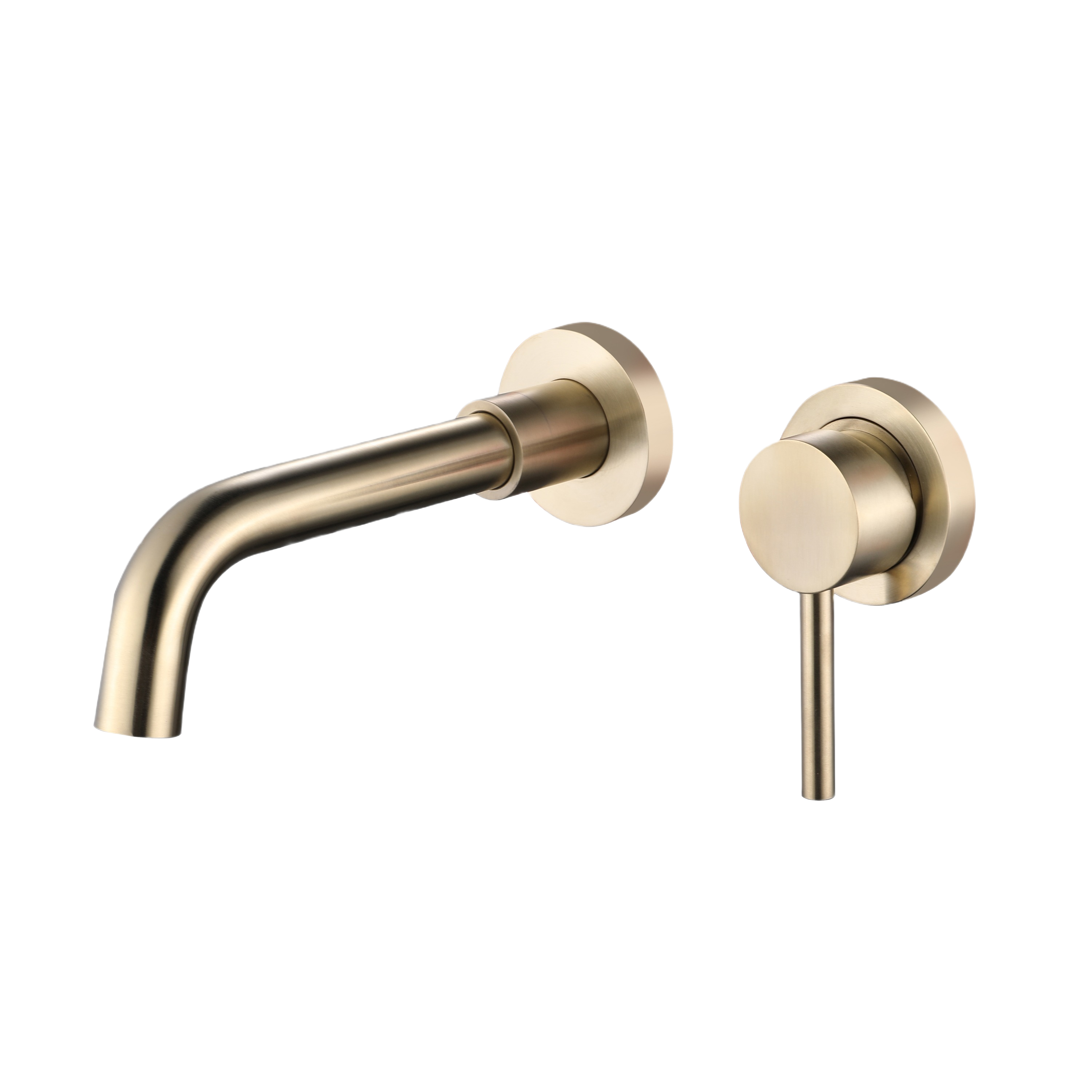SOFIA SERIES – WALL MOUNTED BATHROOM FAUCET WITH ANGLED SPOUT AND MINIMALIST SINGLE LEVER