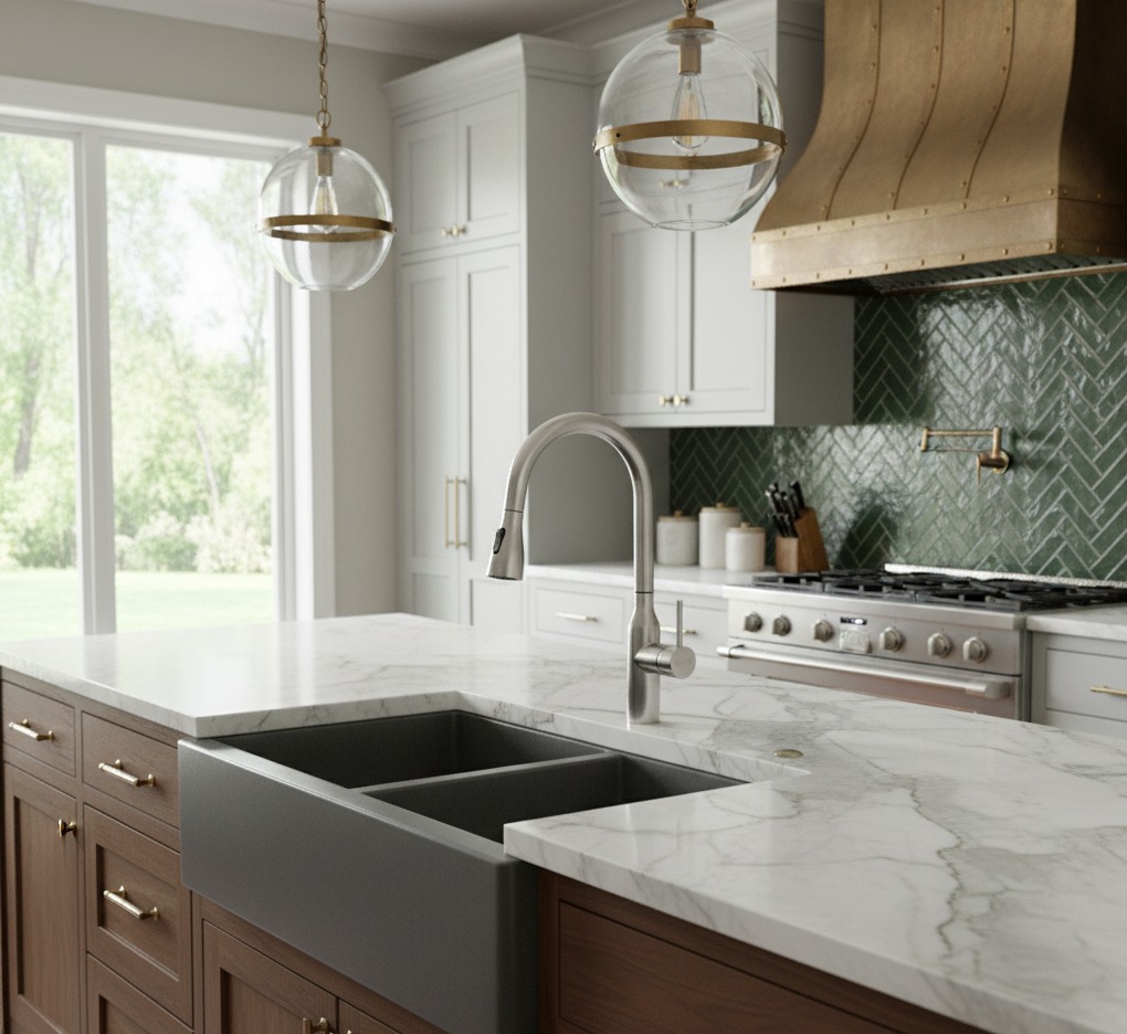 CAMILLA SERIES – PULL DOWN KITCHEN FAUCET WITH INTEGRATED SPRAYER, DELIVERING PERFORMANCE AND MODERN APPEAL