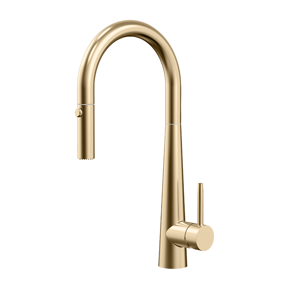 YC-8232 Modern Kitchen Faucet – Brushed Steel
