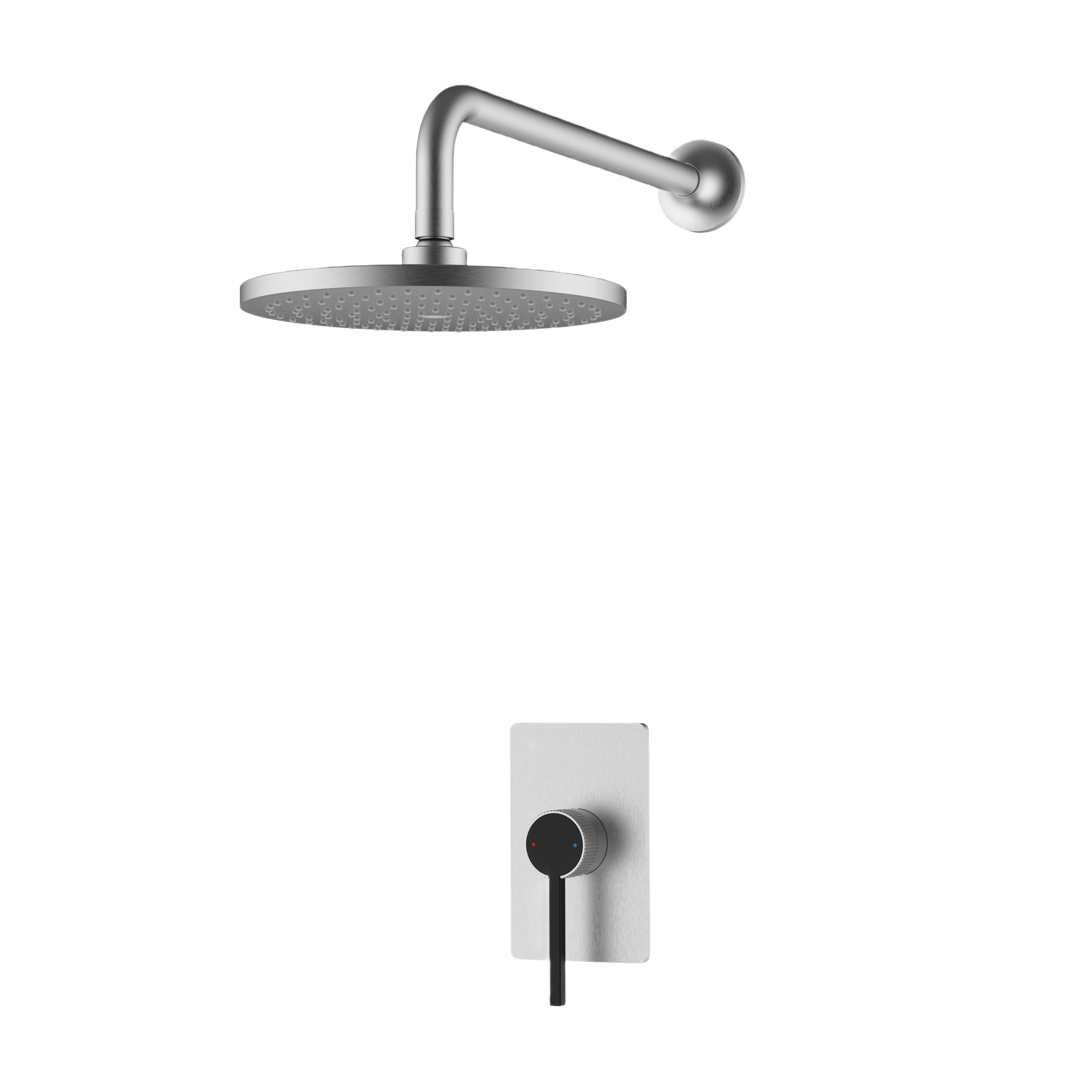 VALENTINA SERIES – RAINFALL SHOWER SET WITH MIXER VALVE, GRACEFUL CURVES AND REFINED MINIMALIST DESIGN
