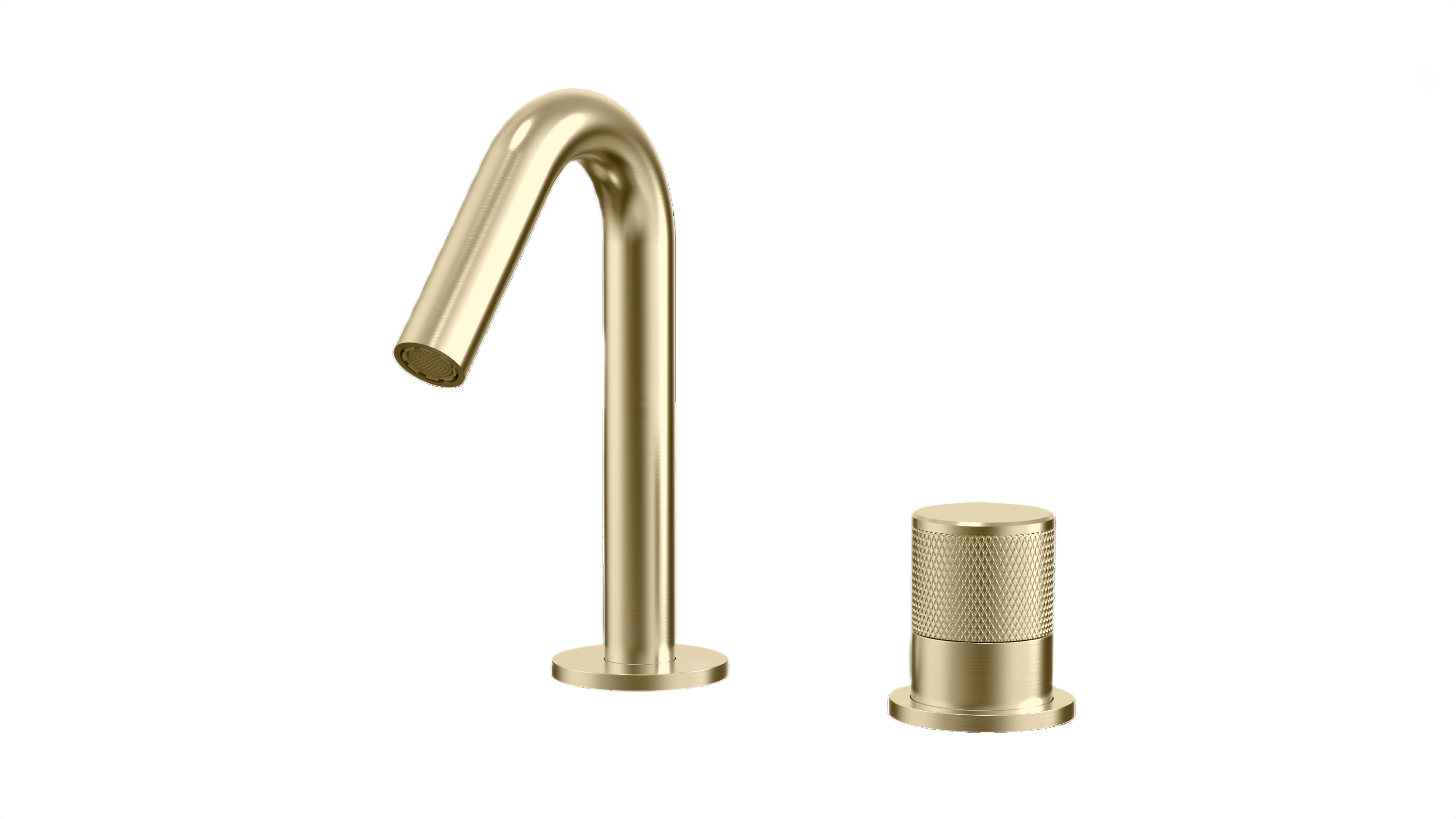 ALESSIA SERIES – BATHROOM FAUCET WITH SEPARATE VALVE, A COMPOSED TWO PIECE DESIGN FOCUSED ON CONTROL.