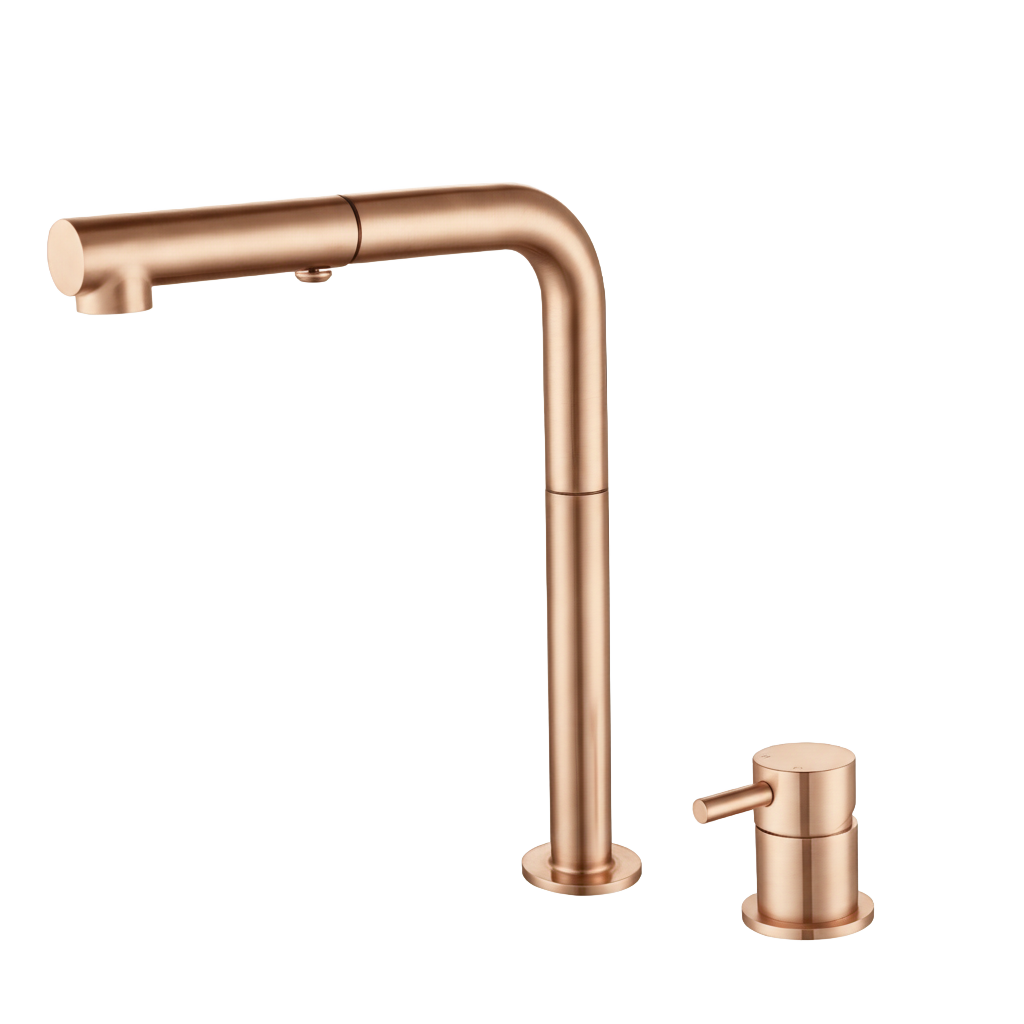 CAMILLA SERIES – KITCHEN FAUCET, A PULL DOWN DESIGN WITH A SEPARATE VALVE FOR A CLEAN LOOK.