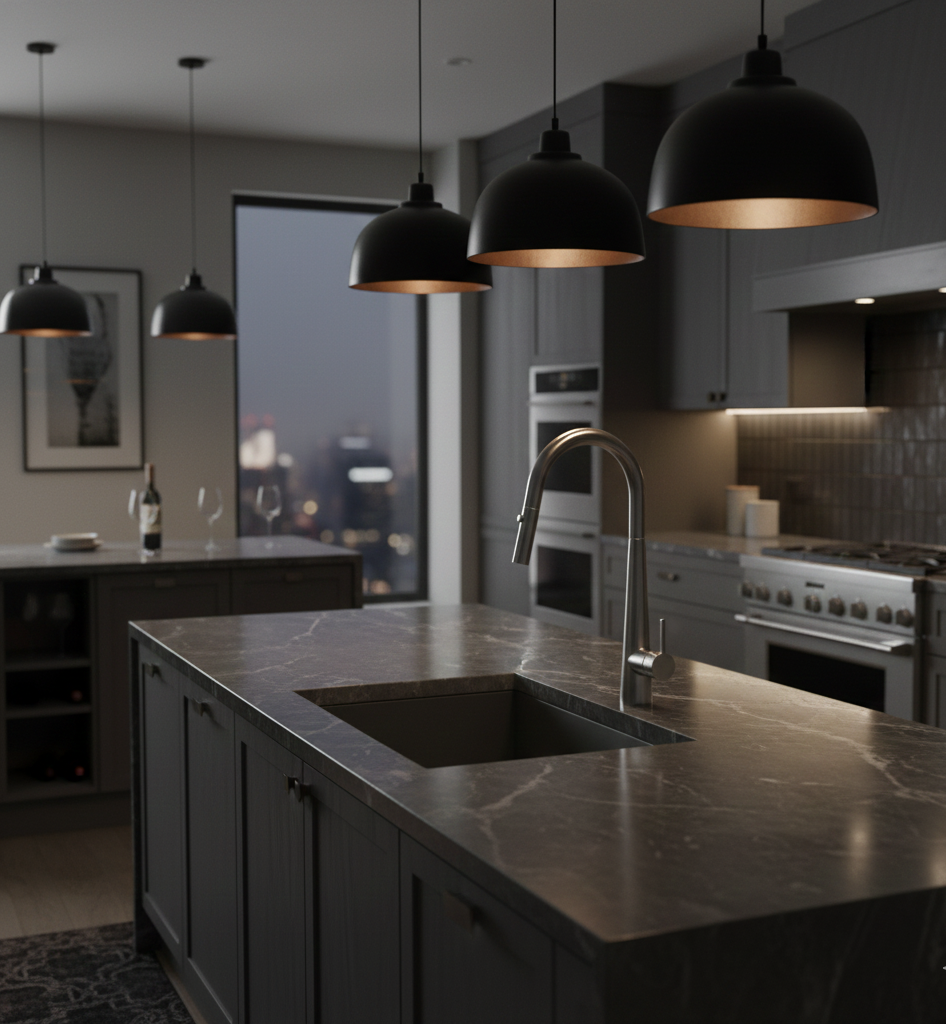 ISABELLA SERIES - KITCHEN FAUCET, A SCULPTED PULL DOWN DESIGN WITH CLEAN, EFFORTLESS ELEGANCE.