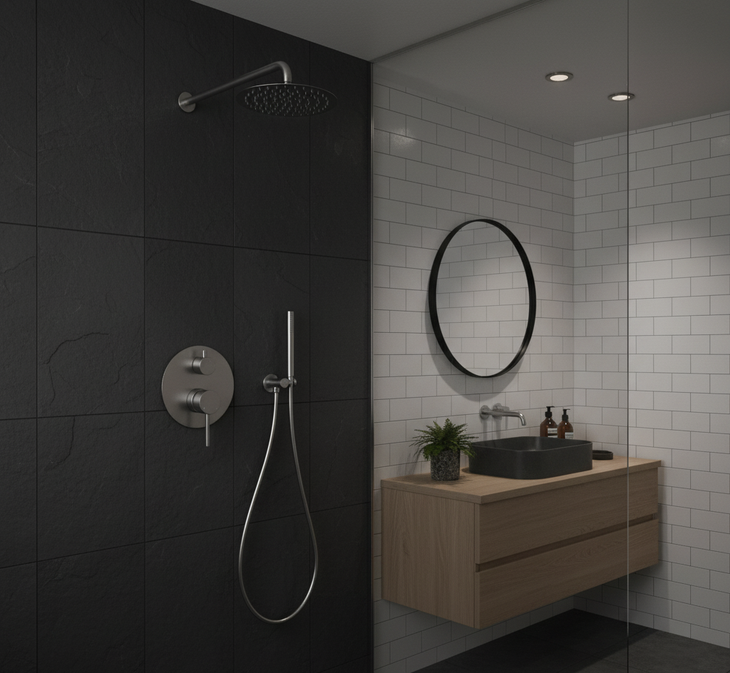 YC-8064 Dual Function Shower Set – Rain Head and Handheld