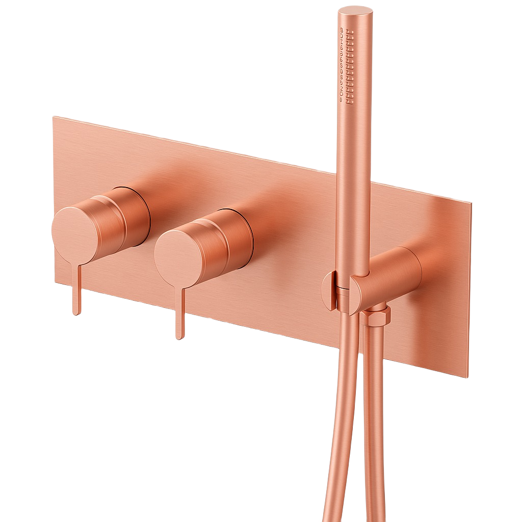 YC-BO81103 Modern Freestanding Tub Filler – Floor-Mount Bathtub Faucet with Hand Shower