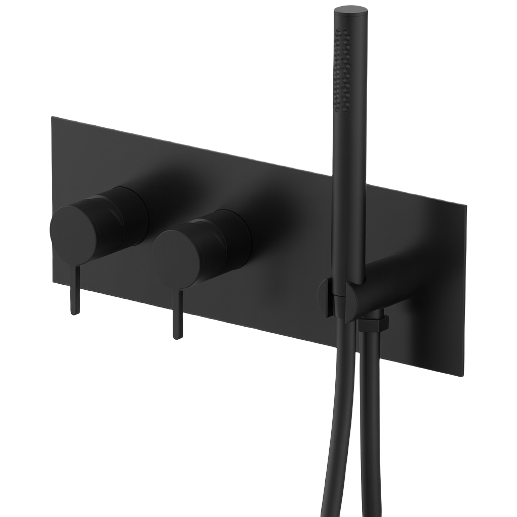 YC-BO81103 Modern Freestanding Tub Filler – Floor-Mount Bathtub Faucet with Hand Shower