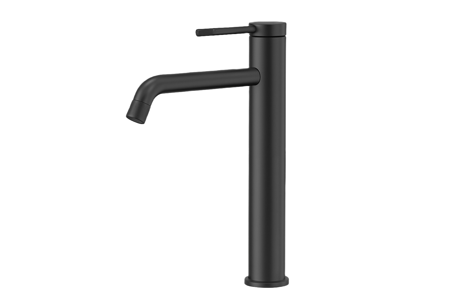 SERENA SERIES – TALL BATHROOM FAUCET WITH CYLINDRICAL FORM AND ANGLED SPOUT DESIGN