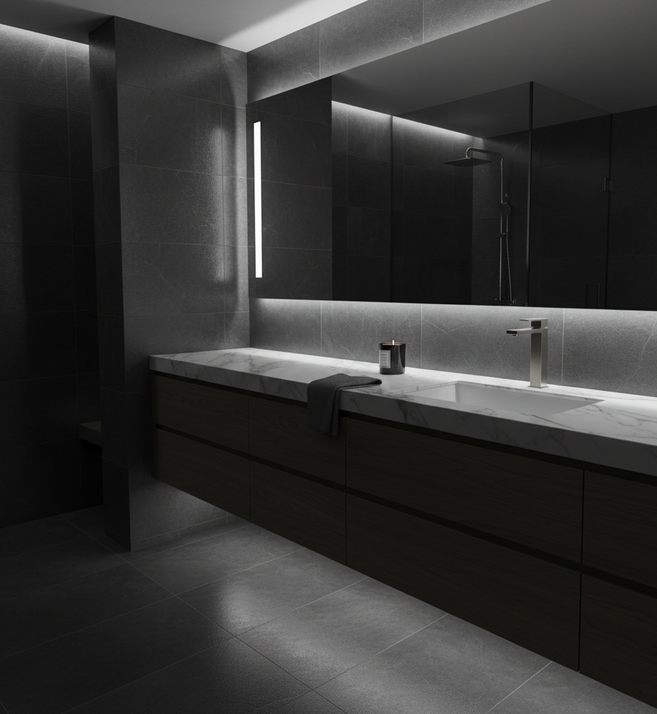 YC-8141 Elegant Vanity Faucet – Minimalist Tall Square Bathroom Design