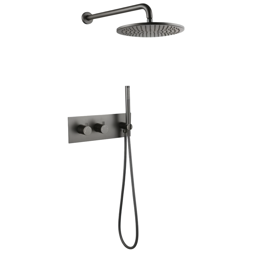 YC-8071 – Rain Shower Head with Handheld Sprayer and Mixer Valve