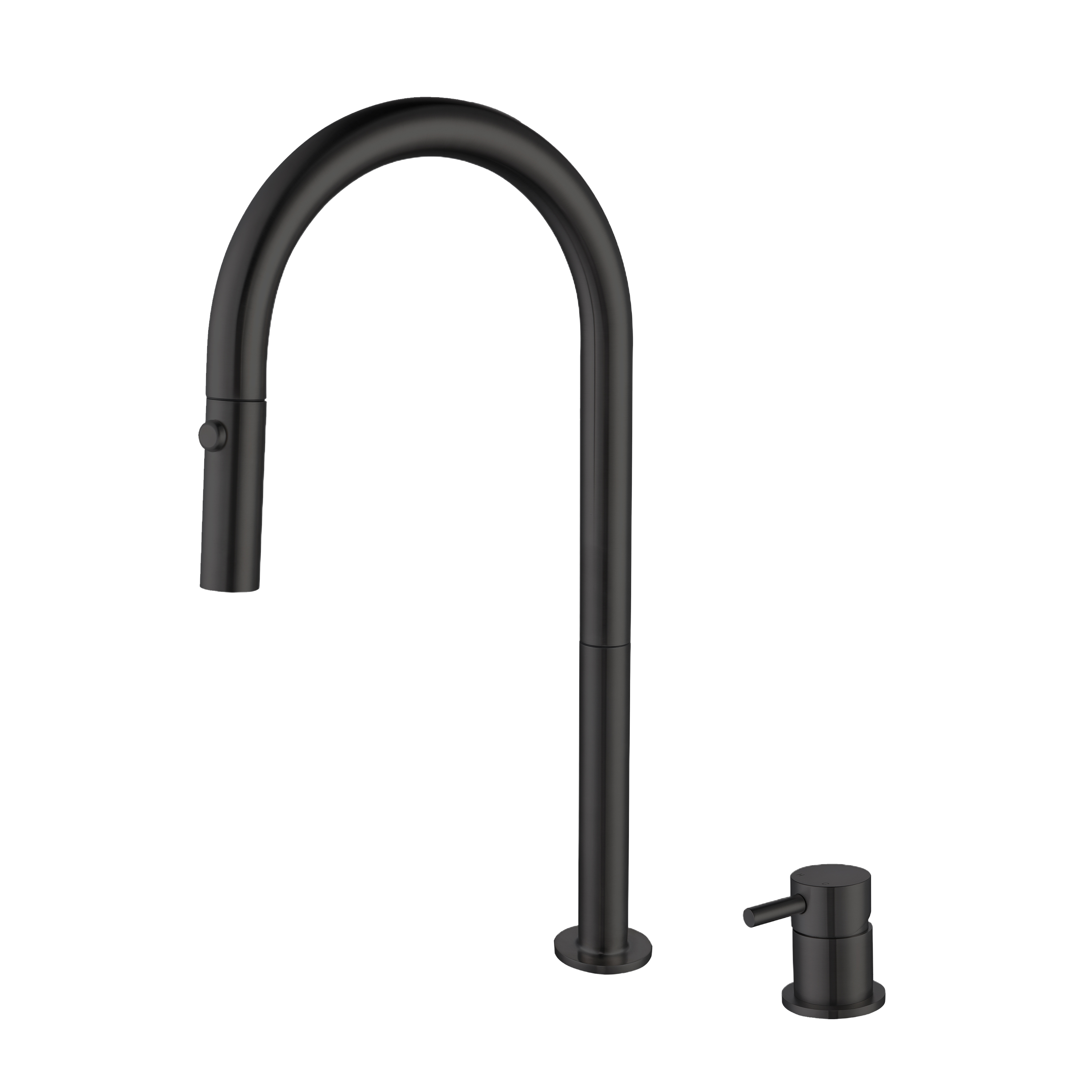 YC-84010 Modern Square Brushed Steel Kitchen Faucet