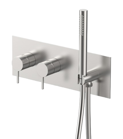 YC-BO81103 Modern Freestanding Tub Filler – Floor-Mount Bathtub Faucet with Hand Shower