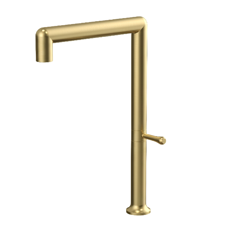 CAMILLA SERIES – KITCHEN FAUCET, A LINEAR FIXED SPOUT WITH A STRONG ARCHITECTURAL STANCE.