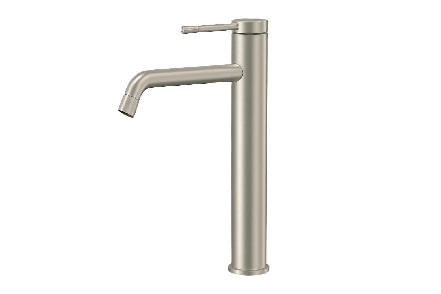 SERENA SERIES – TALL BATHROOM FAUCET WITH CYLINDRICAL FORM AND ANGLED SPOUT DESIGN
