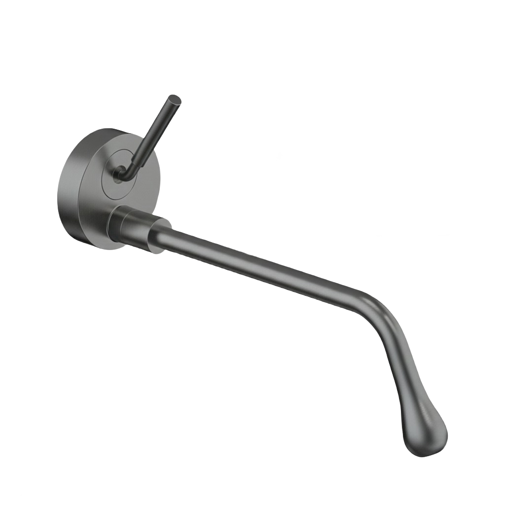 AURORA SERIES – WALL MOUNT BATHROOM MIXER, STREAMLINED FORM DESIGNED FOR SMOOTH BASIN AND TUB USE