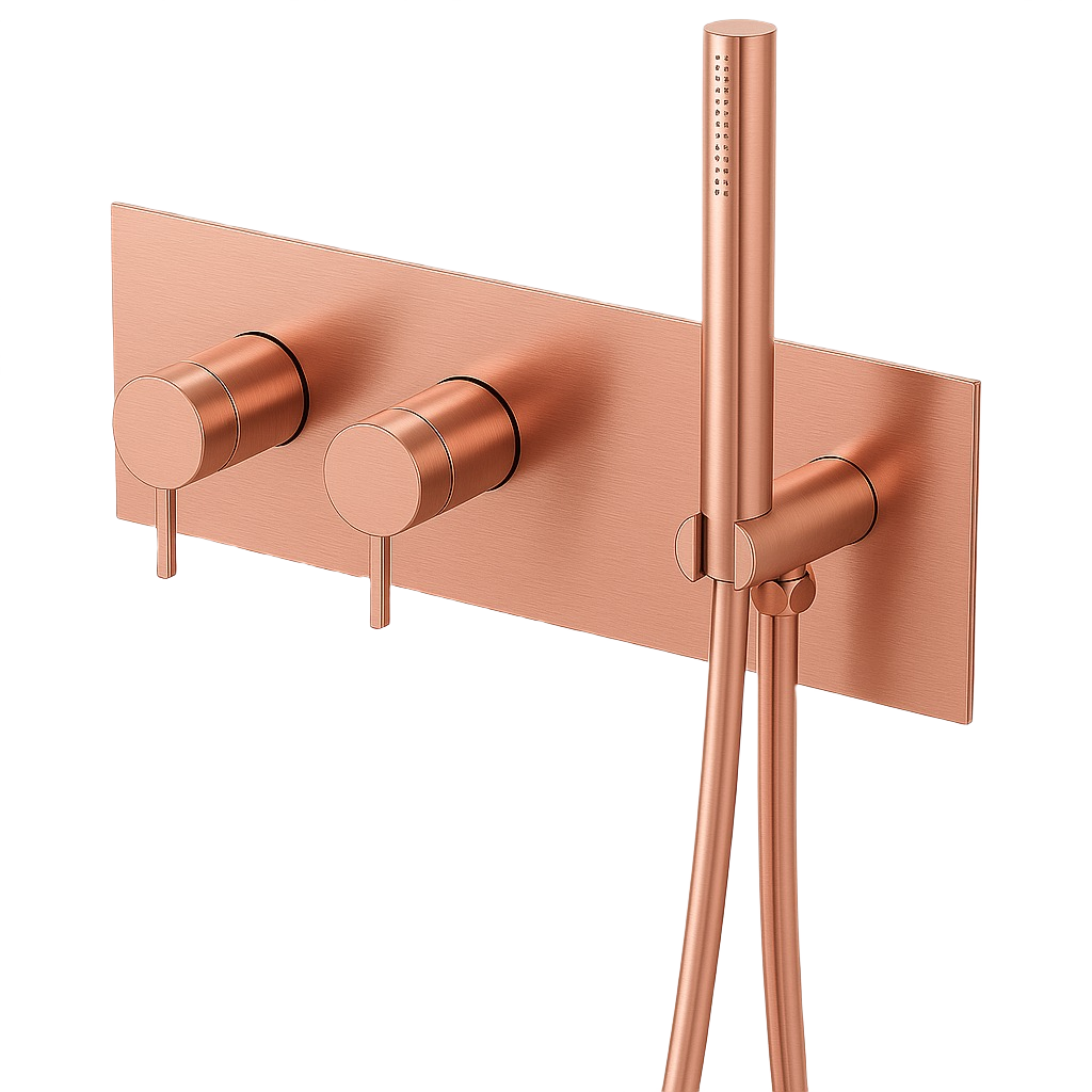 YC-BO81103 Modern Freestanding Tub Filler – Floor-Mount Bathtub Faucet with Hand Shower