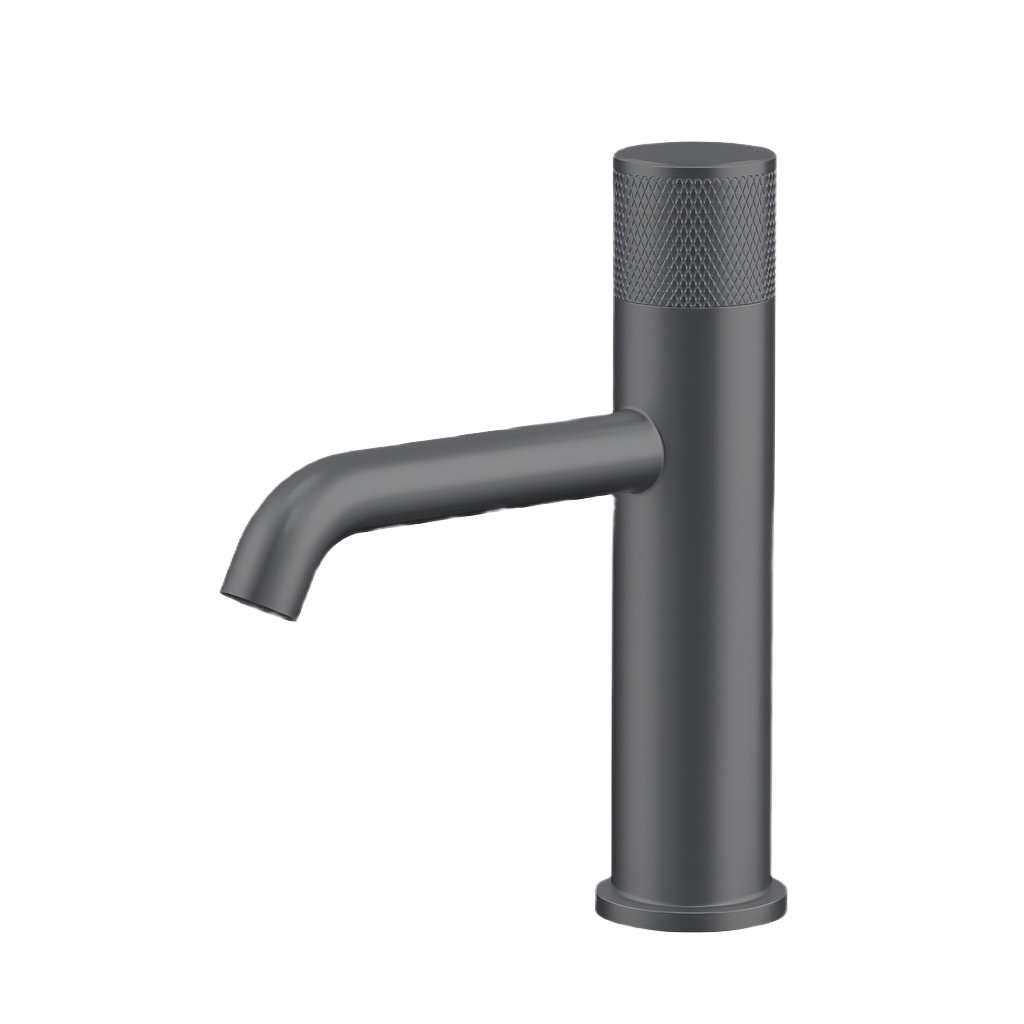 ALESSIA SERIES – BATHROOM FAUCET WITH TEXTURED DETAIL, REFINED PROPORTIONS AND DISTINCTIVE MODERN LOOK