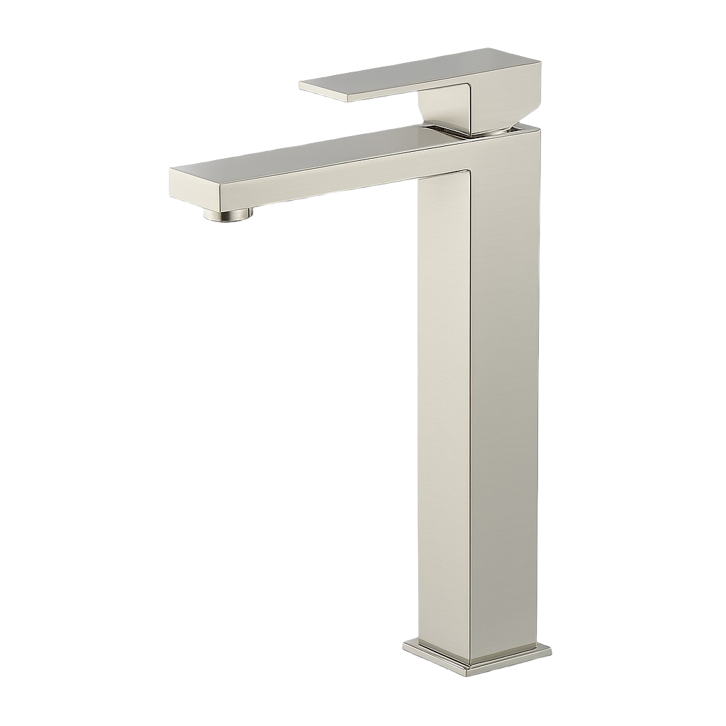 FRANCESCA SERIES – TALL BATHROOM FAUCET WITH BOLD SQUARE LINES AND A CLEAN MODERN SILHOUETTE