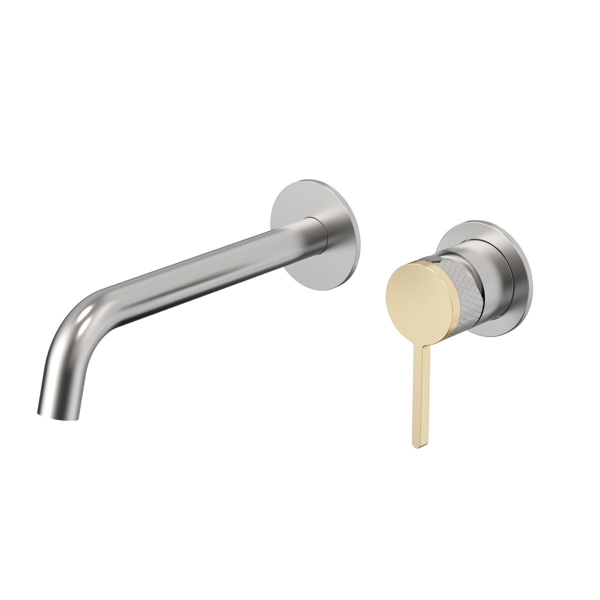 CATERINA SERIES – WALL MOUNT BATHROOM MIXER, VERSATILE DESIGN TRANSITIONING FROM BASIN TO TUB