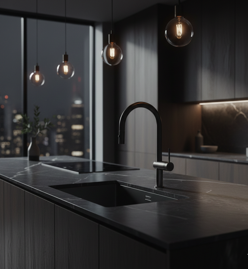 YC-83005 Premium Kitchen Faucet – Modern Square Design