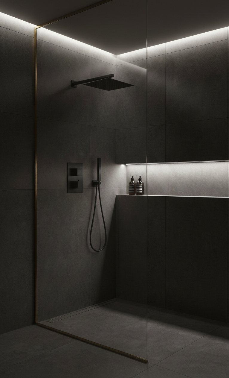 YC-8090 - Brush Thermostatic Shower System