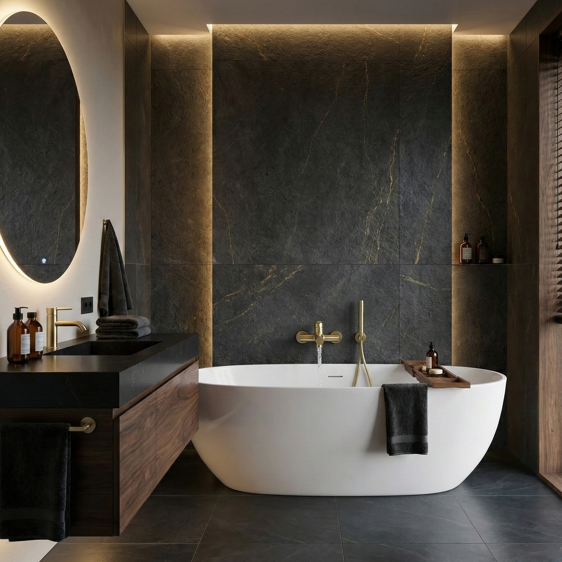 LUNA SERIES – WALL MOUNTED TUB MIXER, BOLD CYLINDRICAL FORM WITH SMOOTH MODERN CONTROL