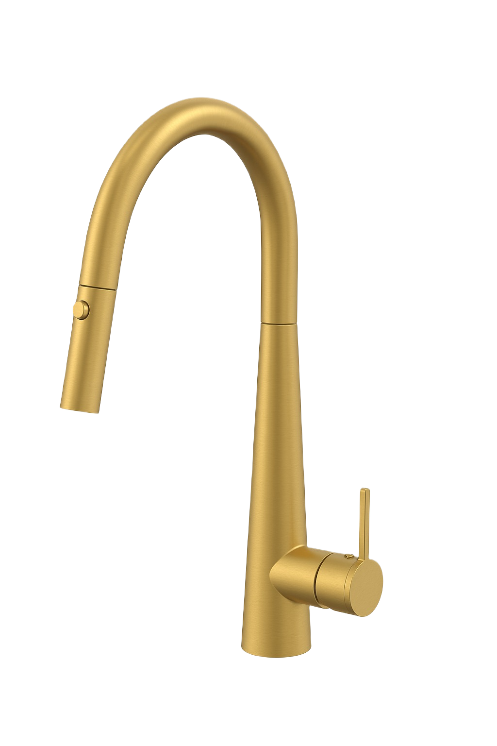 CATERINA SERIES – kitchen faucet, a refined pull down design with a two tone handle.