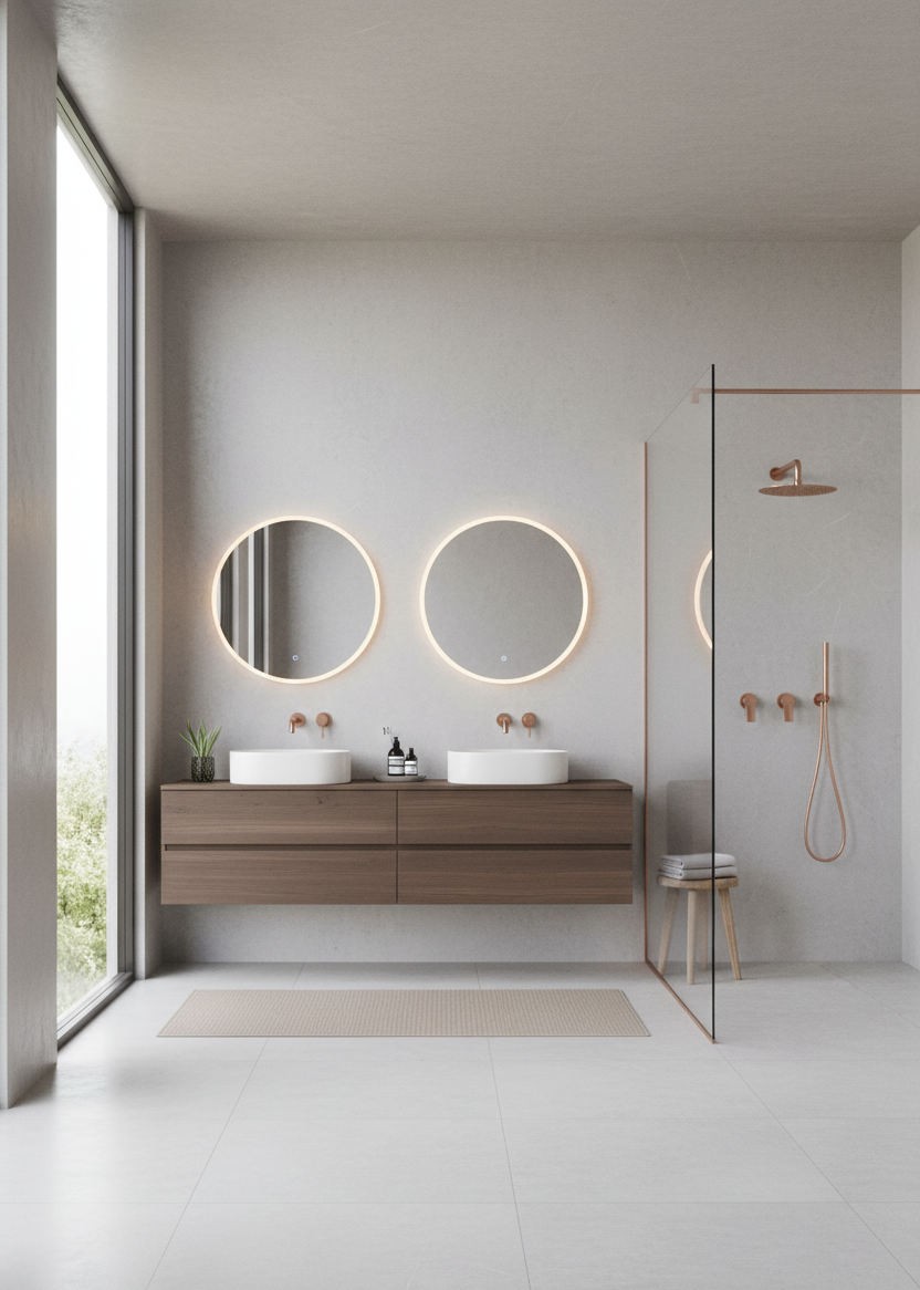 GIULIA SERIES – RAINFALL SHOWER AND HAND SPRAYER SET, CLEAN CONCEALED DESIGN FOR SEAMLESS FLOW