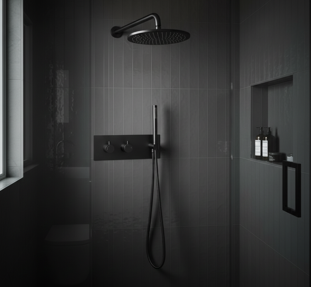 YC-8071 – Rain Shower Head with Handheld Sprayer and Mixer Valve