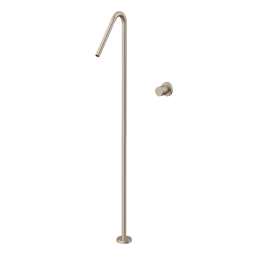 GIADA SERIES – FREESTANDING TUB FILLER WITH SLIM PROFILE AND CLEAN SCULPTURAL DESIGN