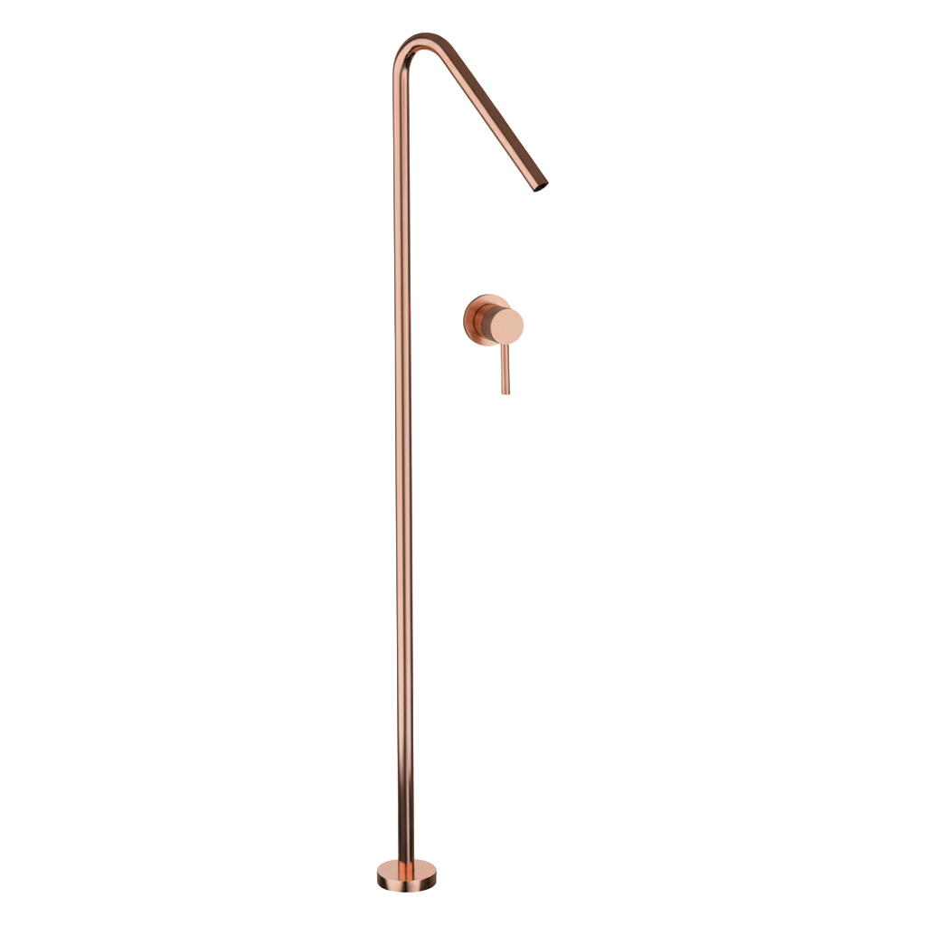 GIADA SERIES – FREESTANDING TUB FILLER WITH SLIM SCULPTURAL PROFILE, DESIGNED TO CREATE A STRIKING FOCAL POINT BESIDE THE BATH