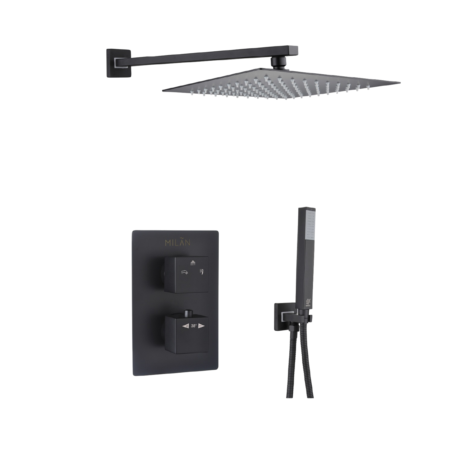 Helena - Brush Thermostatic Shower System
