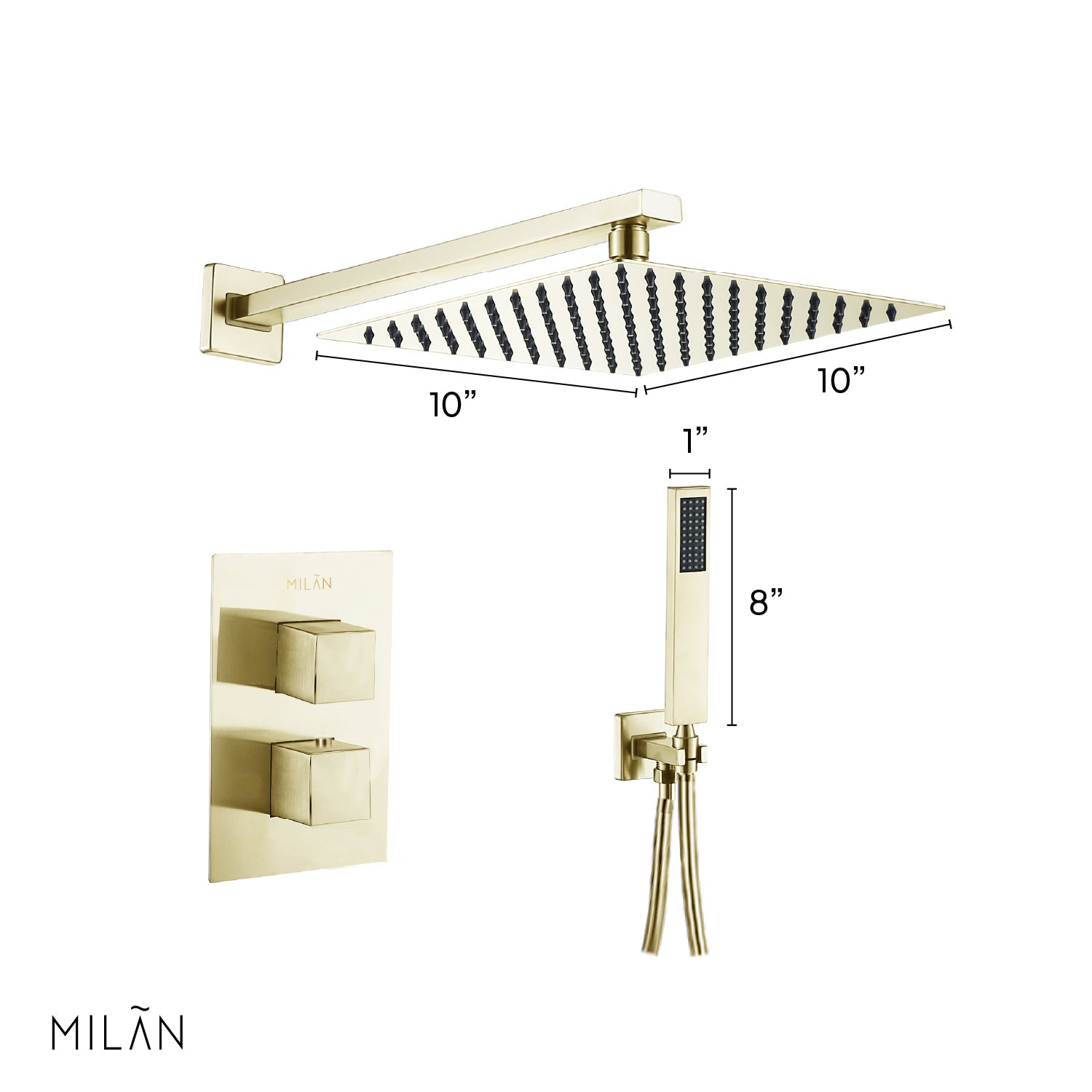 Helena - Brush Thermostatic Shower System
