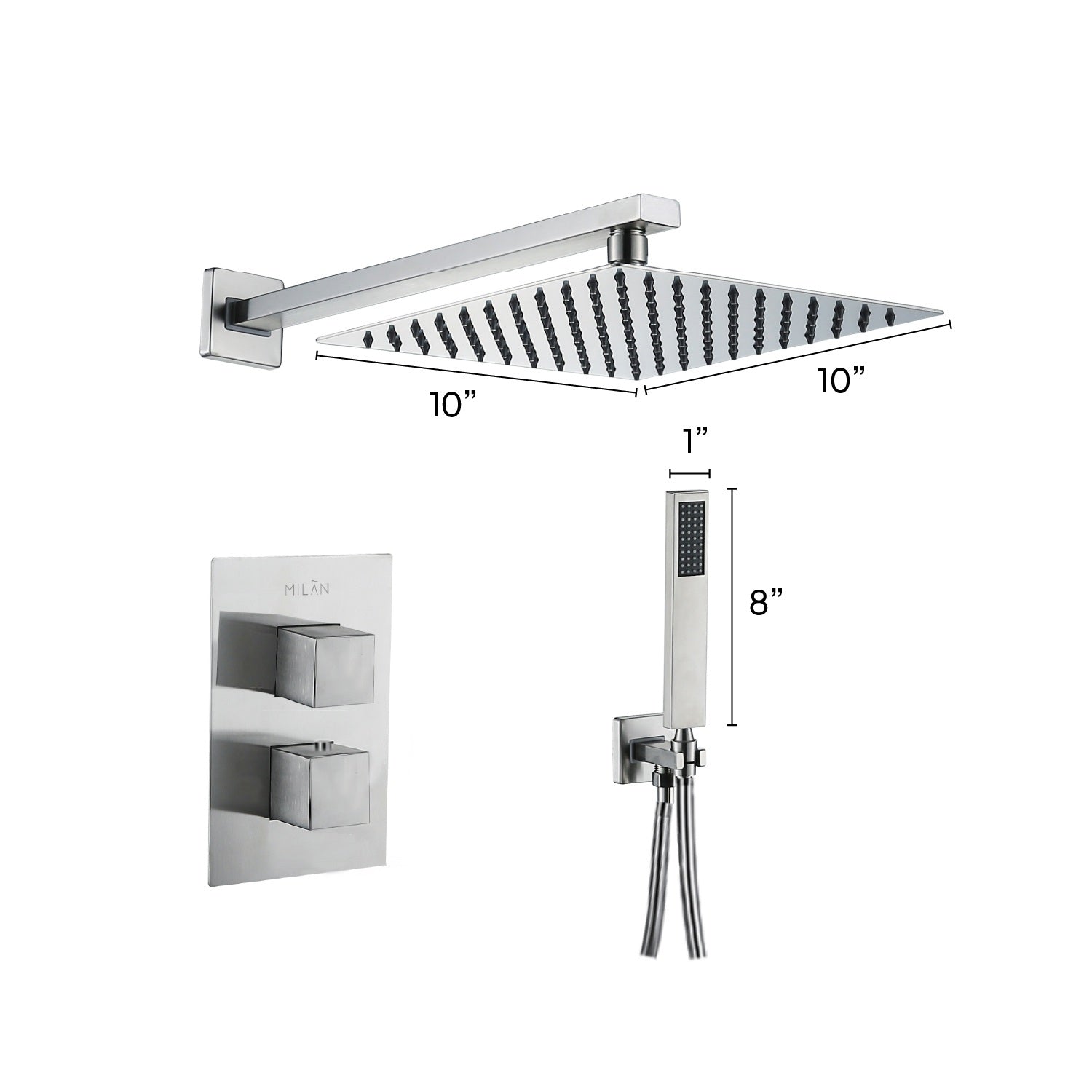 Helena - Brush Thermostatic Shower System
