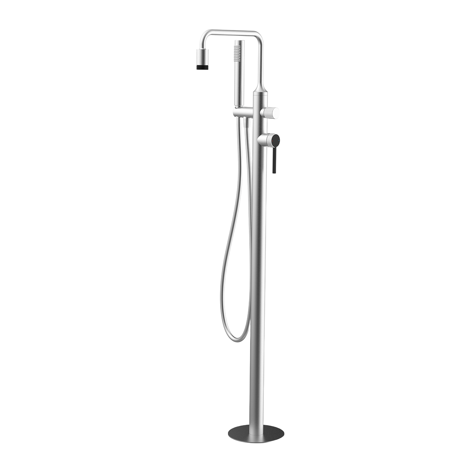 YC-RT77011 Modern Freestanding Tub Filler – Floor-Mount Bathtub Faucet with Hand Shower