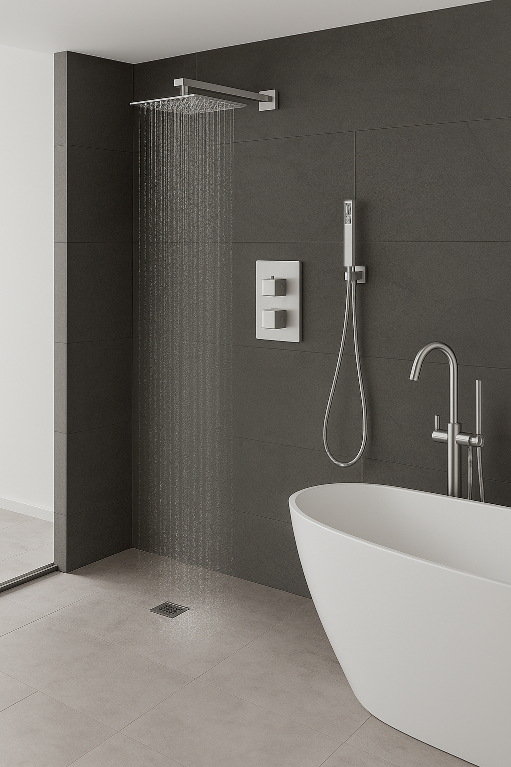 Helena - Brush Thermostatic Shower System
