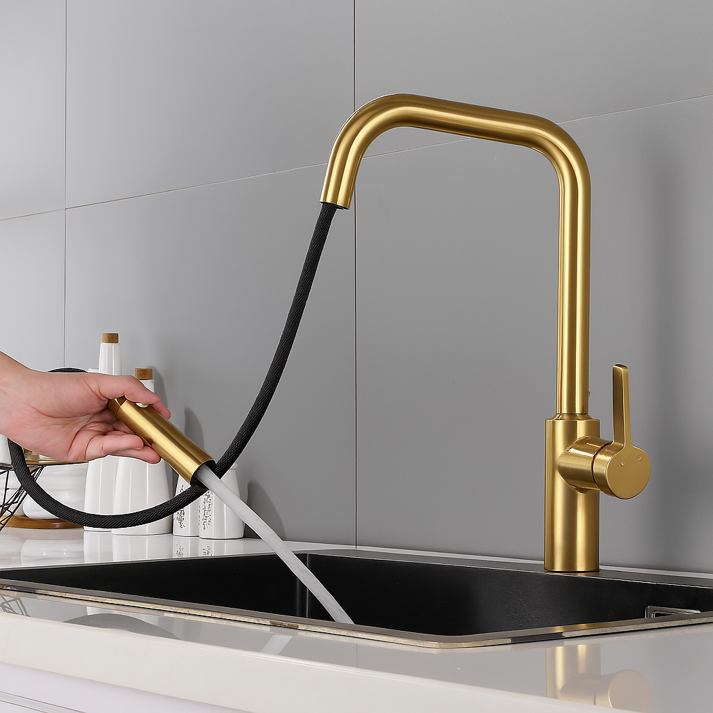 Camilla Brush Kitchen Faucet - Modern Elegance, Lasting Reliability
