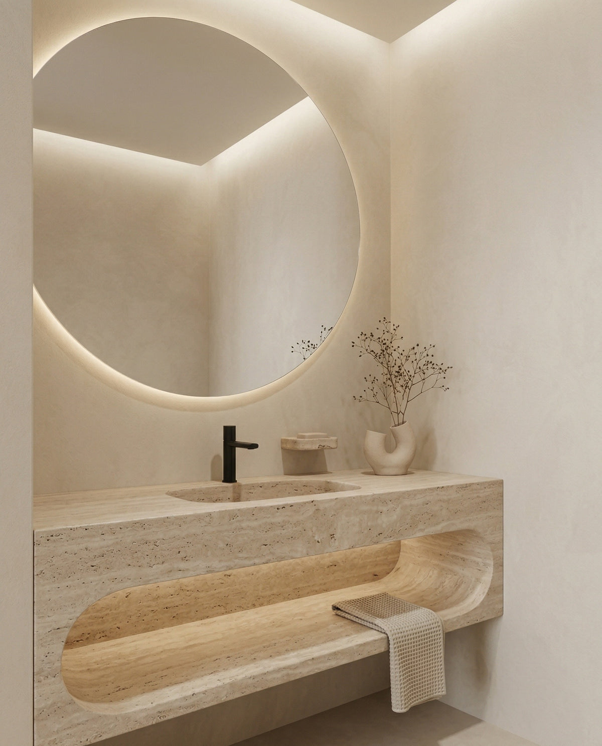 LIVIA SERIES – BATHROOM FAUCET WITH CYLINDRICAL BODY AND STRAIGHT SPOUT FOR CLEAN DESIGN