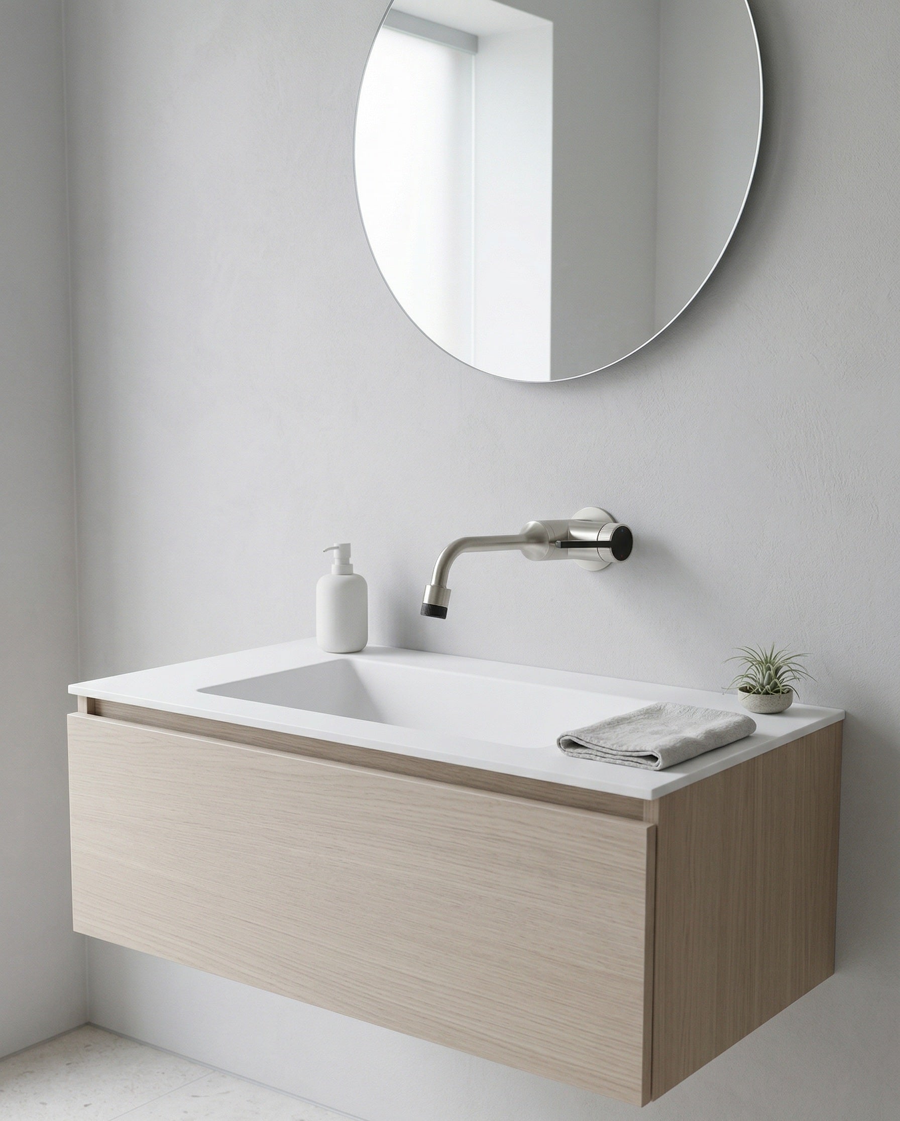 VALENTINA SERIES – WALL MOUNTED BATHROOM FAUCET WITH SCULPTED SPOUT AND PRECISE CONTROL