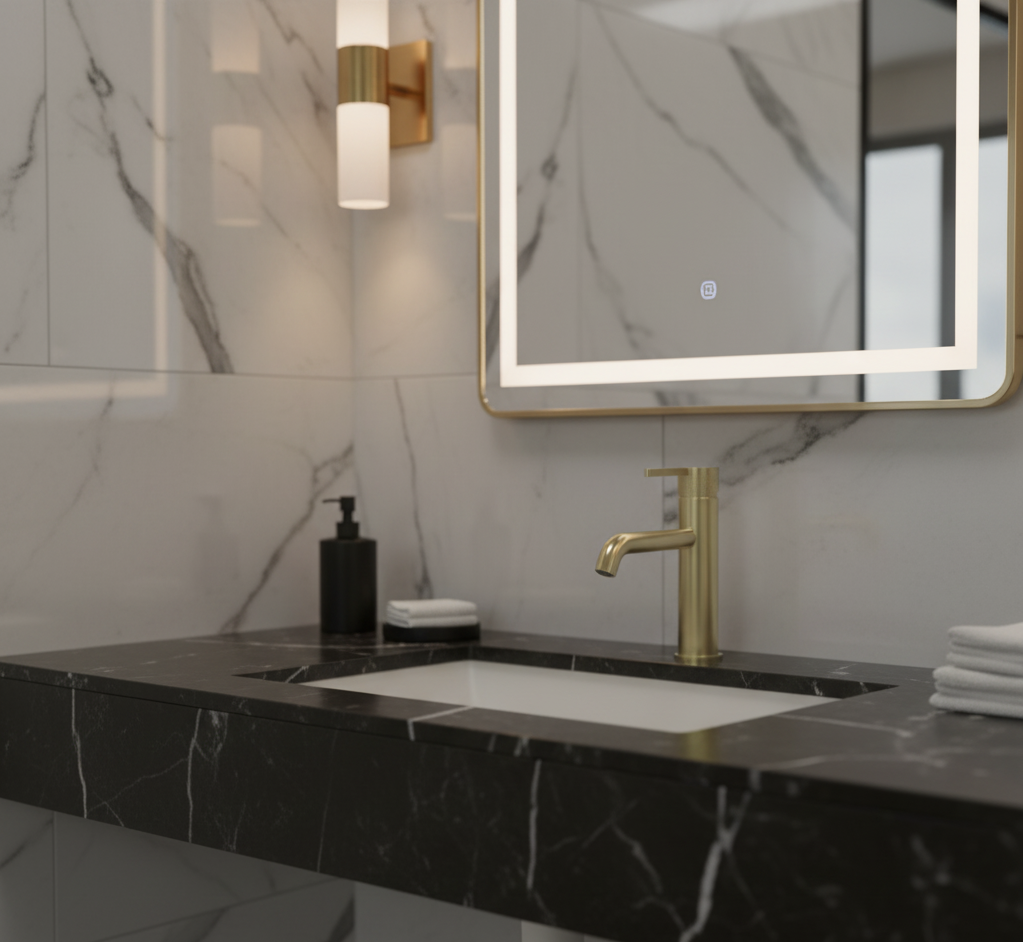 ISABELLA SERIES – BATHROOM FAUCET, A POISED SILHOUETTE THAT BLENDS STRENGTH WITH QUIET REFINEMENT.
