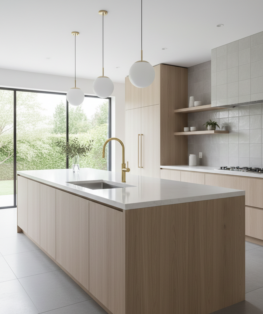 YC-83002 Modern Square Kitchen Faucet