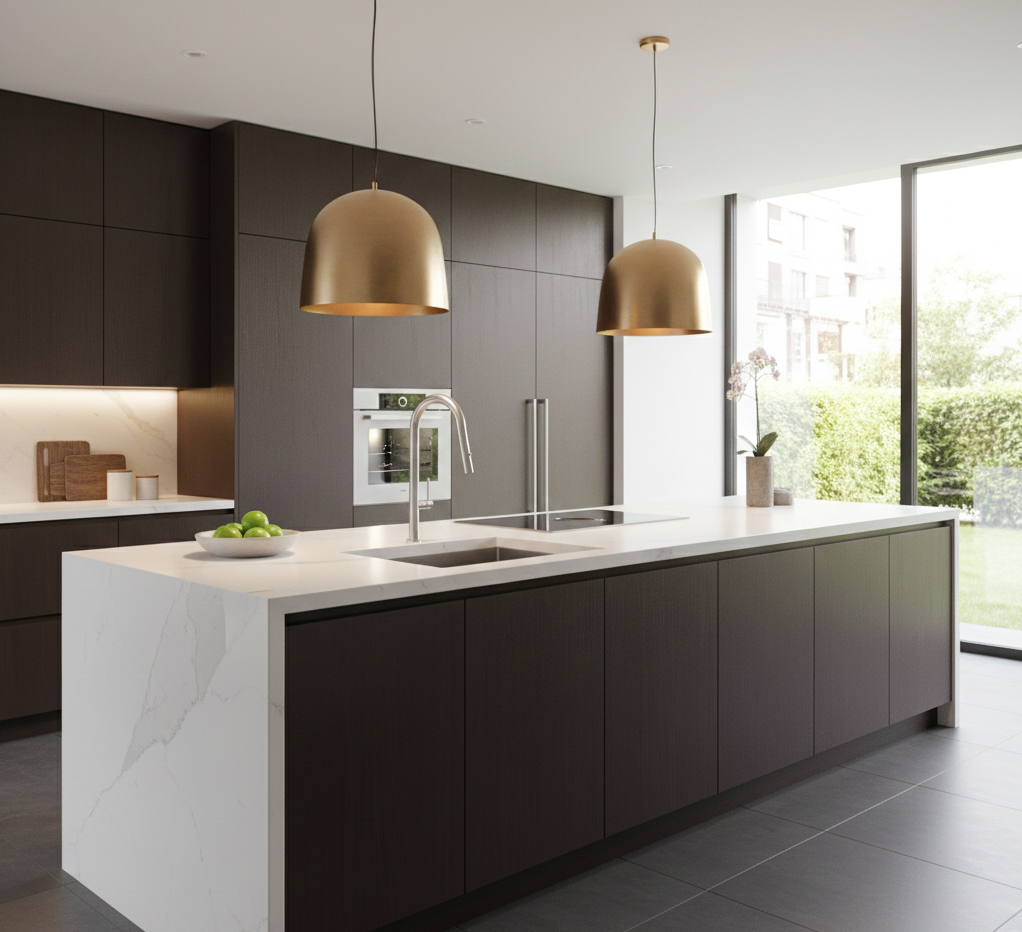 CAMILLA SERIES – KITCHEN FAUCET, A SMOOTH PULL DOWN DESIGN WITH A SOFT, ELEGANT CURVE.