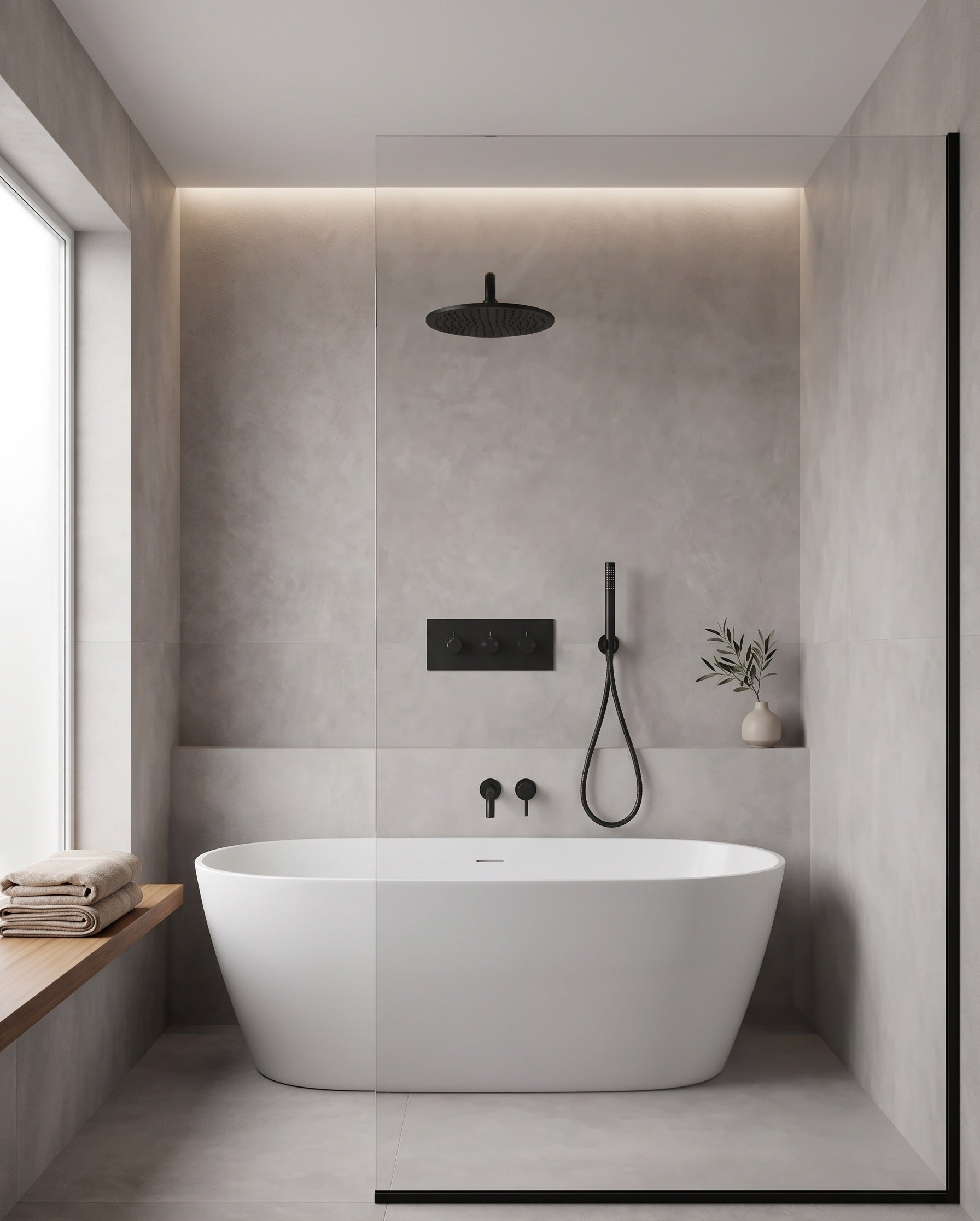 GIADA SERIES – SHOWER HEAD AND HAND SPRAYER SET, A REFINED PAIRING THAT BRINGS DEPTH AND EASE TO THE SHOWER.