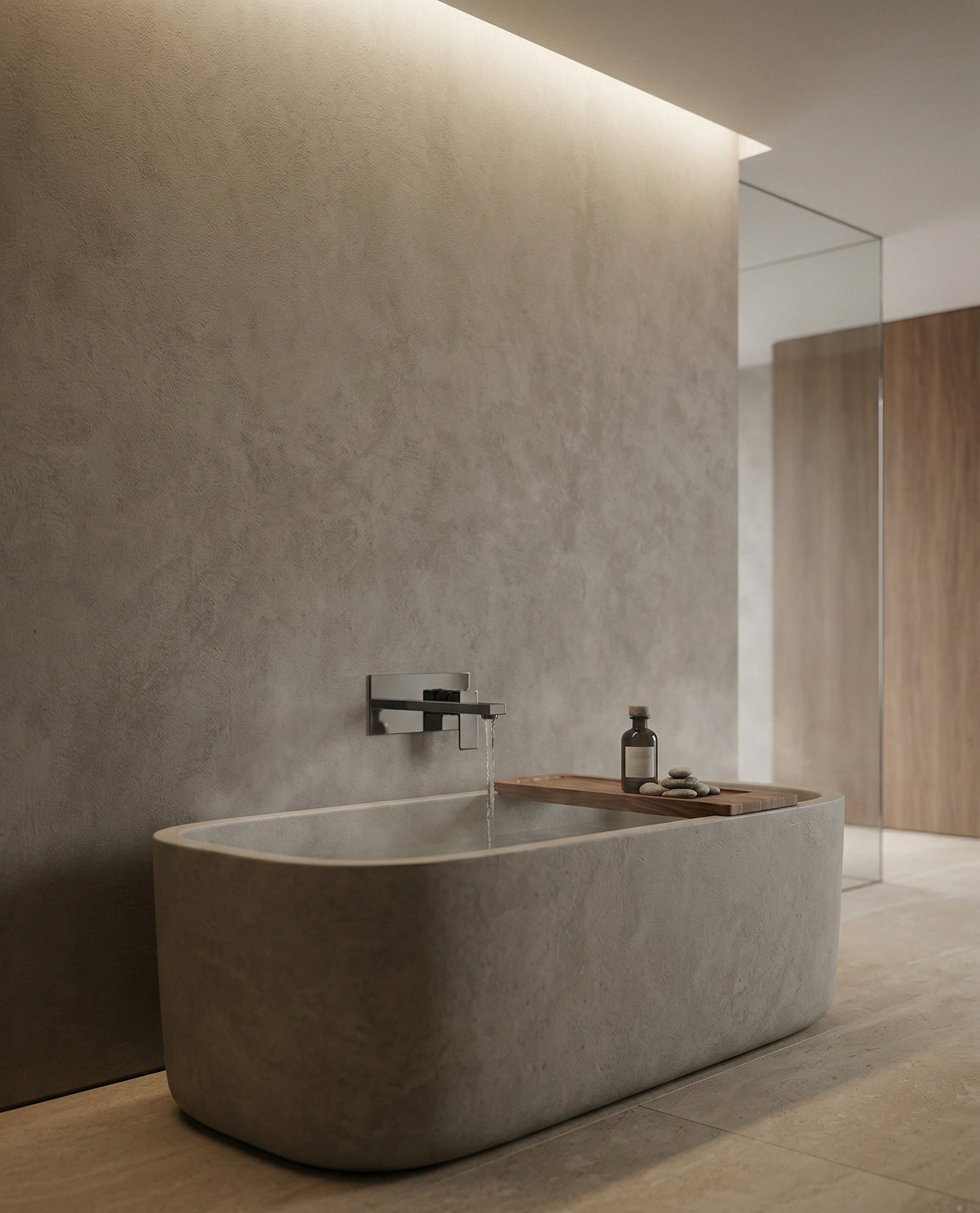 FRANCESCA SERIES – WALL MOUNT BATHROOM MIXER, BOLD ARCHITECTURAL DESIGN SUITED FOR BASIN AND TUB