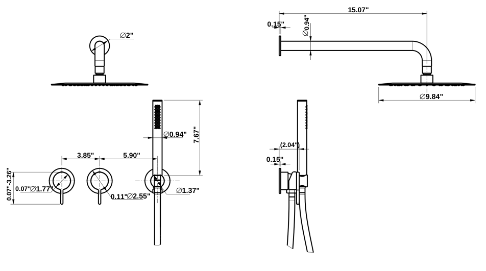 YC-81115 – Elegant Shower System