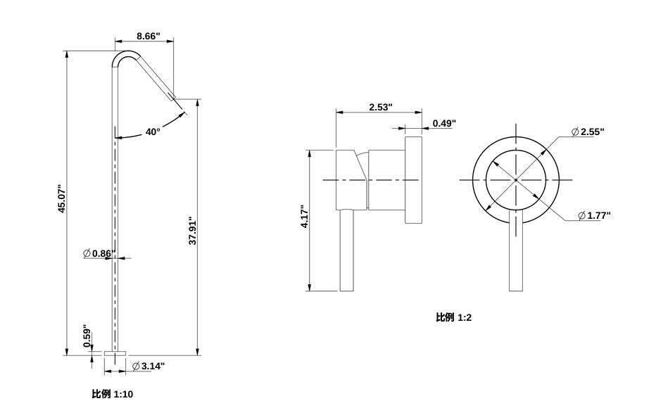 YC-81203 – Luxury Tub Filler
