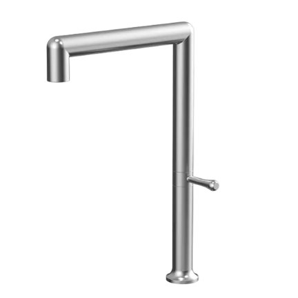 CAMILLA SERIES – KITCHEN FAUCET, A LINEAR FIXED SPOUT WITH A STRONG ARCHITECTURAL STANCE.